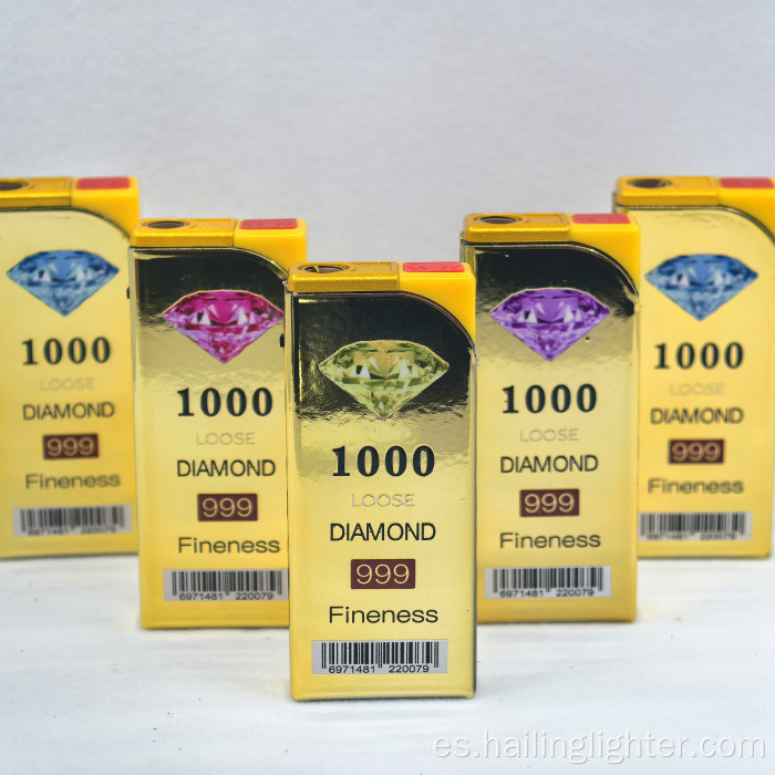 Encendedor de cigarrillos recargable con llama de antorcha de butano de metal azabache